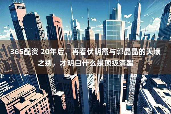 365配资 20年后，再看伏明霞与郭晶晶的天壤之别，才明白什么是顶级清醒
